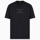 Armani/Armani Ea Eagle Mark Men's Fashion Mercerated Хлопковая короткая рукав с коротки