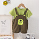 G.Duckkids Little Yellow Duck Clothing Children Boys Traits de verano 2025 Ropa de verano de moda de nuevo para niños Chica de moda Moda Marrón Blg Bear Cabeza Camina corta 100 cm