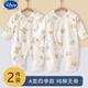 迪士尼（Disney）装新生儿衣服0-6月纯棉春秋季宝宝哈衣爬服打底婴 5347心想事成+5348恐龙汽车 66cm 66 【建议12-15斤】