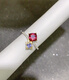 Shilian natural Alcoa garnet Tanzanite double stone ring s925 sterling silver square 6 square 3 empty support personalized simple fashion design