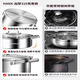 Hanxiao food grade 316 stainless steel soup pot household induction cooker hot pot special pot large capacity household hot pot basin thickened clear soup hot pot suitable for 4-6 people 30cm