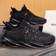 2025 Nouvelles chaussures décontractées Chaussures minces respirantes pour hommes Chaussures en maille à la mode masculines Chaussures de sport chaussures de lame chaussures noir et bleu 41