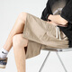 Homlean Trabajo pantalones cortos para hombres Summer delgado seda de hielo frío
