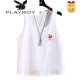 Playboy (PLAYBOY) high-end summer new sleeveless T-shirt for men summer trendy vest top versatile sports fitness basketball vest men 169-Hu Green-H728 M 70-90Jin [Jin equals 0.5 kg]