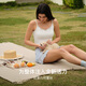 Uras with breast pad with silk strap vest for women without wearing bra inside beautiful back base white L
