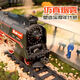 Fenming Children's Electric Trail Track Toys Simulation Retro Dampf Train Internet Promi 3-6 Jahre 5 Jahre 1. Juni Geschenk Retro-Dampfzug [625] wiederaufladbare Lithium-Batterieversion