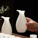 Su's Ceramics Ice Jade Porcelain Wine Set Ceramic White Wine Cups 2 Pots 6 Cups High-end Gift for Friends