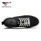 Sieben Wölfe Herrenschuhe Sommer 2025 Neue Leinwandschuhe Herren atmungsablöschbar dünne Top -Flachschuhe Trendy Vielseitige Freizeitschuhe Männer schwarz 41