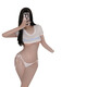 Ruolan sexy Unterwäsche sexy Seemann Uniform Ultra kurzdruck und undichte T-Shirt-Gurt-Unterwäsche Uniform Set 9738 Weißes Set One Size [kann 80-130jin tragen [Jin gleich 0,5 kg]]