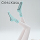 ClescKasu2024 autumn and winter yoga socks for women indoor fitness running non-slip socks mid-tube outer wear Pilates socks romantic purple one size
