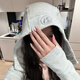 lulu露露卫衣scuba刺绣连帽加绒韩版修身运动拉链外套秋瑜伽服 金标杂白 L 8