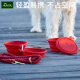 HUNTER [Outdoor drinking water] German pets go out to drink water bottle cup dog silicone portable drinking bowl water and food two-in-one folding bowl - Chili Red