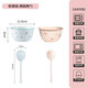 Everyday low price, new underglaze color ceramic bowl and tableware set, girlish ins style ceramic bowl and spoon, 99% people choose dreamy pink and blue two bowls and two spoons