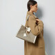 
Gucci (GUCCI) women's bag Padlock series GG shoulder bag Beige/ebony white edge 479197KHNKG9761