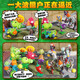PLANTS VS ZOMBIES toys complete set can launch pea shooter zombie doll doll children's toys birthday gift for boys 6-10 years old