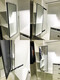 
Customized wardrobe mirror push-pull mirror rotary mirror dressing mirror wardrobe hidden folding telescopic full-length mirror fitting mirror rose gold 12035cm black anti-rust slide rail
