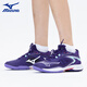 Mizuno (MIZUNO) WAVE CLAW Eagle Claw 3 professional badminton shoes for men and women, competition-specific shoes, lightweight shock-absorbing anti-slip sports shoes, first size purple WAVE CLAW NEO 3 25 years new product 42 =270mm