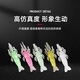 Jeyuli luminous simulation soft bait with hook soft shrimp soft insect lure fake bait bionic fish bait white bare white bare 4cm3 fake shrimp 4cm grass shrimp 4 pack - 1 in each color