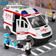 Jingjia Ambulance Toys Surdimensione Children's Simulation 120 Ambulance Toys Cars Boys and Girls Doctors Car Doctors Ambulance Oversized 3 Dolls + Strevel