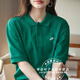 耐克（NIKE）女装男装T恤 2025秋季新款运动服透气宽松舒适跑步休闲短袖polo衫 FN3895-365/孔雀绿 尺码偏大 M