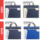 
Portable document bag A4 canvas file bag conference bag official document bag zipper bag office business information bag printing ogo 687 hidden blue - no side width - no inner lining