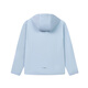 
361 degree sports suit for women 2025 autumn new hooded windbreaker woven jacket trousers running suit fitness two-piece set frost mist blue + super black [two-piece set] M/165
