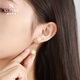 XUPING Xuping Jewelry Fashion Niche Design Mermaid Girl Imitation Pearl Earrings Earrings Ear Clips Simple Daily Send 520 Gift White Approximately 10mm Mosquito Repellent Disc Ear Clips
