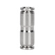 EXSN 304 stainless steel pneumatic quick-plug straight connector PU-4/6/8/10 air pipe quick docking high-pressure resistant metal connector PU-8