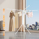 
Dieyuan Rubik's Cube Clothes Rack Balcony Floor-standing 2025 New Clothes Rack Multi-function Clothes Rack Retractable Folding Clothes Rod Hot Sale Premium White Retractable 12178m
