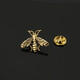 ANST OND PHOENIX GOLD STATER STOCIAL HEURMIER Personnalisé Signification d'abeille petite broche Men's Summer Shirt Coll Coll Clasp Men's Retro Vintage Silver