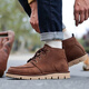 Tianbolan Martin Boots Zapatos para hombres para primavera Nuevos zapatos de senderismo al aire libre que desplazan los zapatos de cuero de negocios informales a mediados