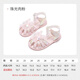 Fuluo mi girls baby sandals sommer sanft allein Anti-Rutsch-Prinzessin Schuhe Baby Kleinkinder Baotou Kleinkinder Perlenfleischpulver 26