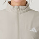 Adidas Jacke für Frauen 2025 Herbst Outdoor Fitness Training Mode gewebte Standkragen Jacke Freizeit komfortable Sportbekleidung JE6173/Light Khaki M.