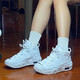 耐克（NIKE）女鞋 AIR MORE UPTEMPO (GS) 皮蓬大Air黑白潮流复古运动鞋篮球鞋 DH9719-100 白色/小蓝钩 36