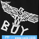 
BOY LONDON Spring Men and Women Same Knitted Shorts Big Eagle Side Offset Printed Straight Pants N14983 Black XS