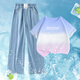 
NICKYBABY girls summer suit 2025 new fashionable children's short-sleeved wide-leg pants summer fashionable big children's casual two-piece set 15013 blue + 9922 white 160