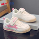 Warrior children's shoes, girls' sneakers, spring and autumn soft-soled lightweight children's sports shoes WZ(CL)-1076 m/rose 36