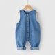Disney (Disney) baby jumpsuit spring and autumn baby girl sleeveless pants vest style boy denim overalls harem jumpsuit COFO style 90 recommended height 85--93 cm