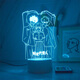 Kartengeschichte Zeit Agent Peripherales Nachtlicht Cheng Hou Luguang 3d Glühen Ins Stil Atmosphäre Light Desktop Orament Gift Cracked Fernbedienung 16 Farbe USB -Sockel und Batteriemodell 3894