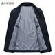 Shanshan [100% Baumwolle] Reine Baumwolljacke für Männer Frühling und Herbst -Revers -Sachverkehr für Business Casual Dad Tops für Männer