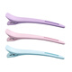 Xiang Princess Hairdressing Special Hairstylist Long Mouth Clip Duckbill Clip Barber Shop Perming and Dyeing Zone Positioning Seamless Hair Clip Styling Clip 1# Color 3 Pieces