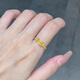 CAMPUSKINGLY Old Phoenix National Style Coin Gold Ring Women's Money String Pure Gold 999 Copper Coin Ring Ring Live Mouth Index Finger 0.01g Same Style Money Ring x Live Mouth