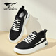 Sieben Wölfe Herrenschuhe Sommer 2025 Neue Leinwandschuhe Herren atmungsablöschbar dünne Top -Flachschuhe Trendy Vielseitige Freizeitschuhe Männer schwarz 41