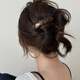 Chimera (CHIMERA) 2-piece spring clip hairpin for women, half-tied at the back of the head, low ponytail top clip, birthday gift for girls