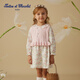 TARTINE ET CHOCOLAT French chocolate children's clothing 25 spring new arrival girls removable vest dress purple 110/4A 176