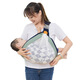 Bébé Baby Baby Baby embrasse horizontalement l'artefact à coups baby-baby-né le nouveau-né libère des bretelles de mains faciles à transporter bébé en sortant du style de filet vert pomme