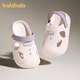 Balabala Children's Slippers Boys Summer Baby Croc Shoes Baotou Infants and Toddlers Indoor Wear-Resistant Girls Sandals 2026 New Cherry Blossom Pink 23 Inner Length 15cm Suitable for Feet Length 13.5-14.5cm