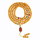 Potala Palace Chicken Fat Yellow Beeswax Bracelet Nanhong Pixiu 108 Buddha Beads Multi-circle Bracelet for Men and Women Birthday Gift Beeswax Nanhong 108 Beads