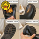 G.DUCKKIDS girls boots children's long boots 2025 new baby mid-tube shoes girls high tube plus velvet soft sole thin velvet leather boots black 26 inner length 16cm