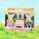 
Sylvanian families Japanese fence fox family Playing house girl toy doll suit Birthday gifts for children